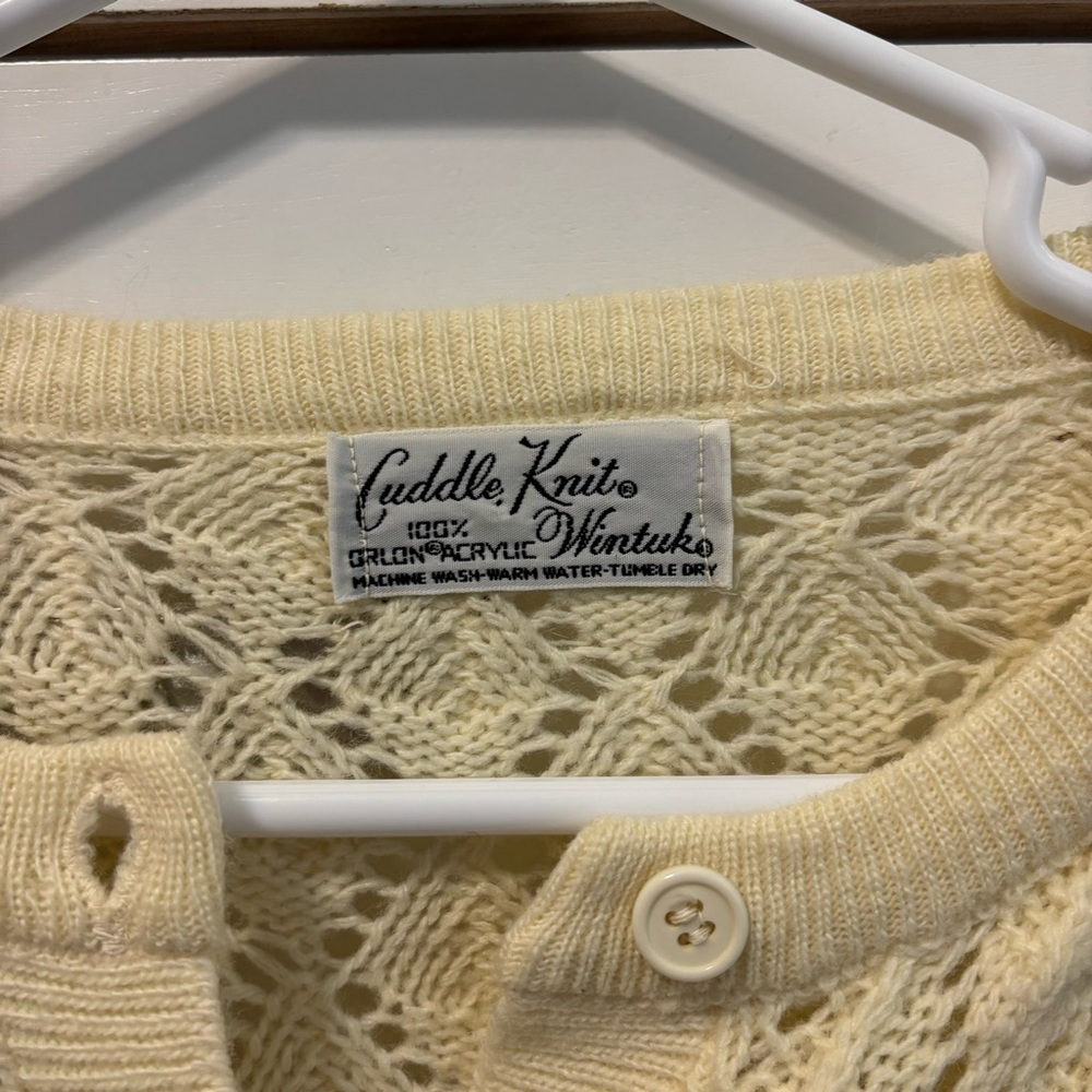 Vintage Cuddle Knit Cardigan Sweater View 5